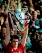 Gary Pallister signed 10x8 Manchester United colour photo. Good Condition. All autographs come