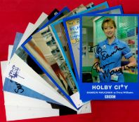 Holby City / Blue Peter TV Collection of 12 Presenters / Personalities Signed Photo Cards approx