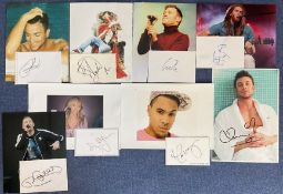 Music Collection includes 8 signed photos and signature pieces from some great names such as