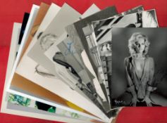 Glamour Collection of 13 Vintage Signed Photos (Includes nudes) approx size 10 x 8, & 8 x 5,