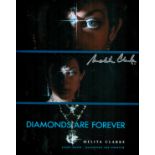 Melita Clarke signed 10 x 8 inch colour Diamonds are Forever James bond photo. Good Condition. All