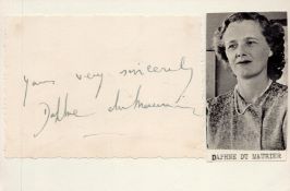 Daphne Du Maurier signed album page affixed to 6x4 album page. Good Condition. All autographs come