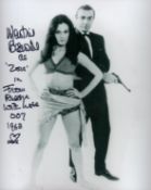 From Russia with Love Martine Beswick signed 10 x 8 inch b/w with Sean Connery, inscribed with