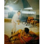 Trina Parks as Thumper signed 10 x 8 inch colour photo fighting Sean Connery. Good Condition. All