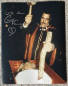 Dracula vampire movie photo signed by Caroline Munro. Good Condition. All autographs come with a