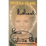Petula Clark signed 5x3 colour promo photo. Dedicated. Good Condition. All autographs come with a