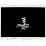 Barbara Cook Signed 10x8 inch Black and White Photo. Signed in purple ink. Dedicated. Good