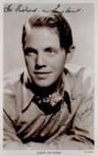 Louis Hayward Signed 5x3 inch Black and White Photo. Signed in blue ink. Good Condition. All