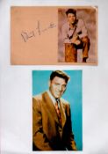 Burt Lancaster signed 6x4 album page and 6x4 colour photo affixed to A4 sheet. Good Condition. All