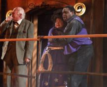 Doctor Who 8x10 photo signed by Space Cowboy actor Clive Rowe. Good Condition. All autographs come