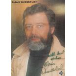 Klaus Wunderlich signed 6x4 colour promo photo. Good Condition. All autographs come with a