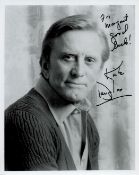 Kirk Douglas Signed 10x8 inch Black and White Photo. Signed in black ink. Good Condition. All