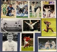 Sport Collection 10 signed colour photos signatures include some legendary names of sport such as