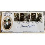 Sherlock Holmes Jeremy Brett signed 1993 Benham official Granada TV Sherlock Holmes FDC BLCS88. Rare