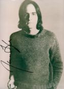 American singer-songwriter and guitarist James Taylor Signed 10x8 inch Black and White Photo. Signed