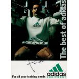 Athletics Daley Thompson signed 8x6 Adidas Equipment colour promo photo. Good condition. All