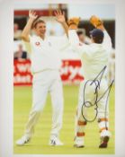 England Cricketer Geraint Jones Signed 10x8 inch Colour Test Cricket Photo. Signed in black ink.