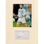 Football David Unsworth 16x12 Everton mounted signature piece includes signed white card and