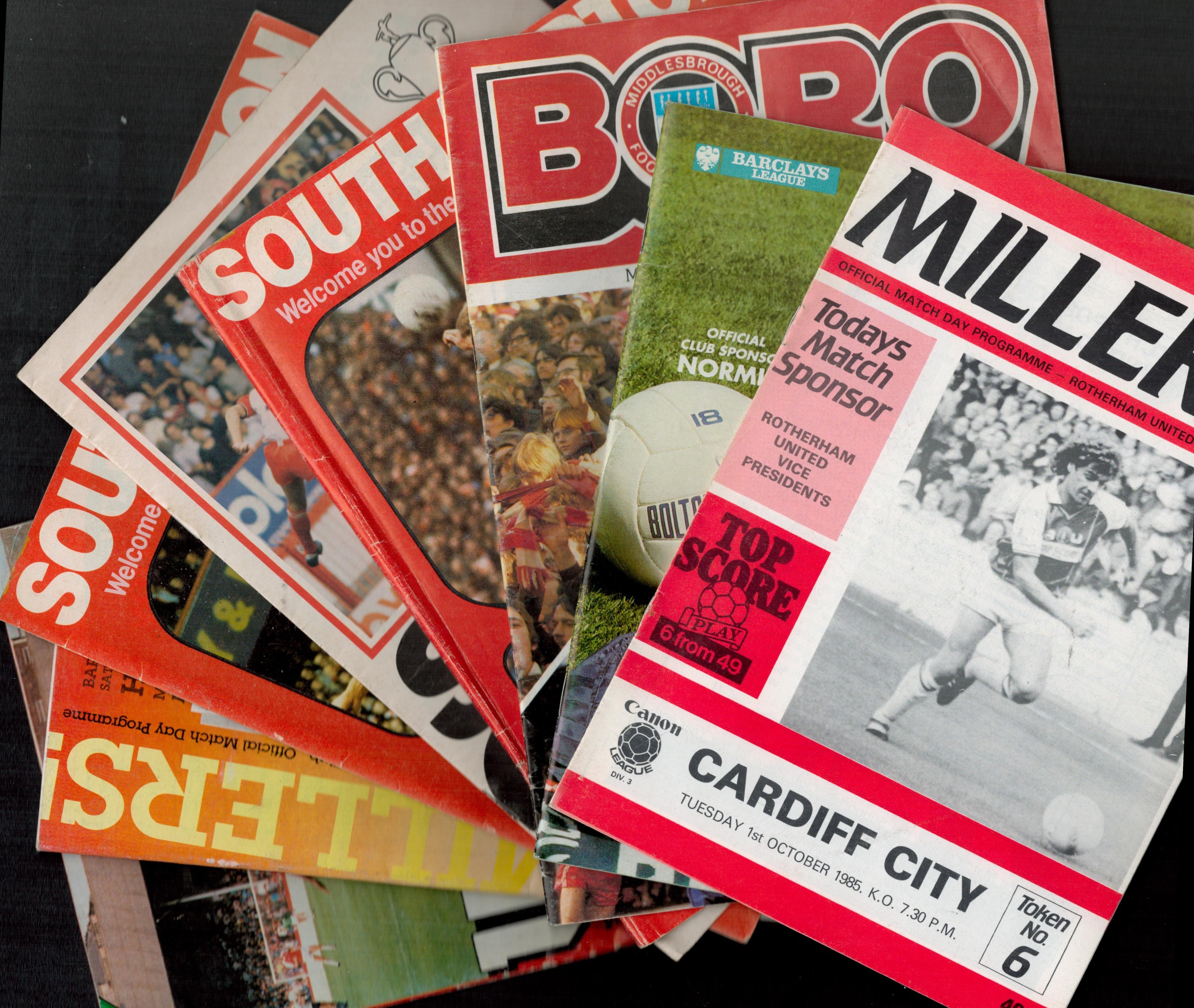 Football League programme collection includes 16 dating 1983-1986 includes clubs from around the