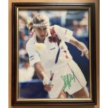 Steffi Graf 9x11 overall size mounted and framed signature piece. Graf (born 14 June 1969) is a