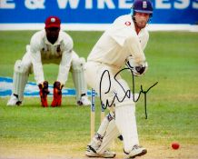 England Cricketer Graeme Thorpe Signed 10x8 inch Colour Test Match Cricket Photo. Good condition.