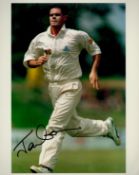 Former Australian Cricket Star Jason Gallion Signed 10x8 inch Colour Test Match Photo. Good