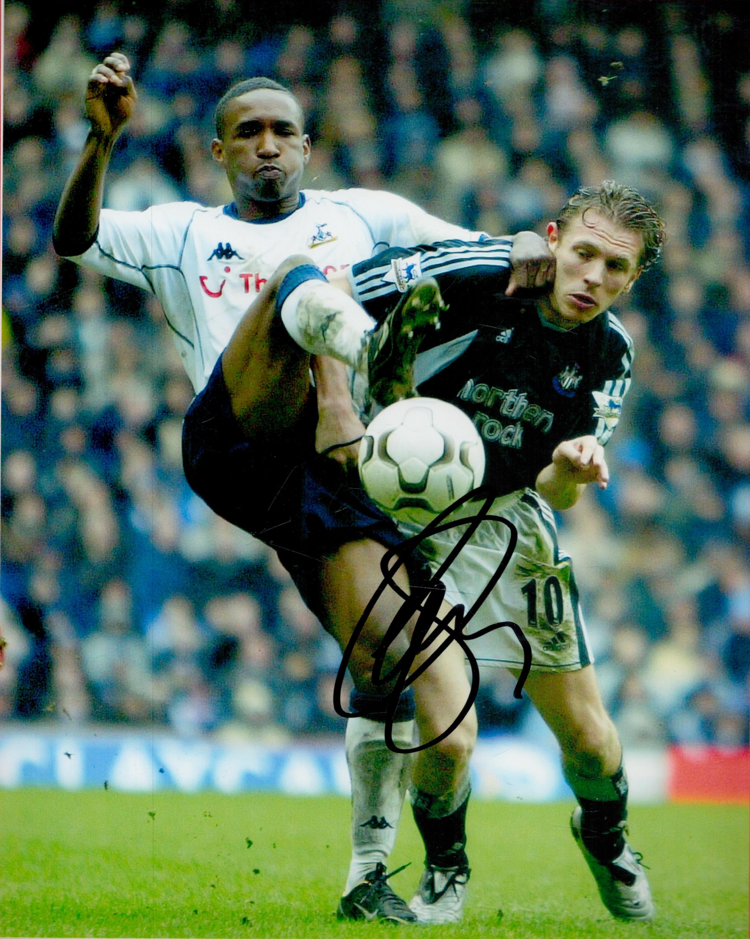Former Newcastle Star Craig Bellamy Signed 10x8 inch Colour Newcastle Utd FC Photo. Good