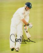 England Cricketer Geraint Jones Signed 10x8 inch Colour Test Cricket Photo. Signed in black ink.