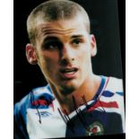Football David Bentley Signed 10x8 inch Colour Blackburn Rovers Photo. Good condition. All