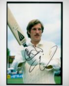 England Cricketer Ian Botham Signed 10x8 inch Colour Test Match Cricket Photo. Good condition. All