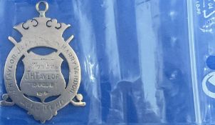 Golf JH Taylor owned vintage golf medal presented to the 5 time Open Champion on 26th May 1910 to