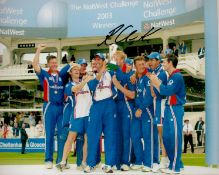 Former England Cricketer Rikki Clarke Signed 10x8 inch One Day Cricket Photo. Good condition. All