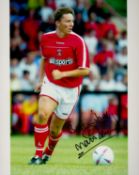 Former Charlton Athletic Star Matt Holland Signed 10x8 inch Colour Charlton FC Photo. Good