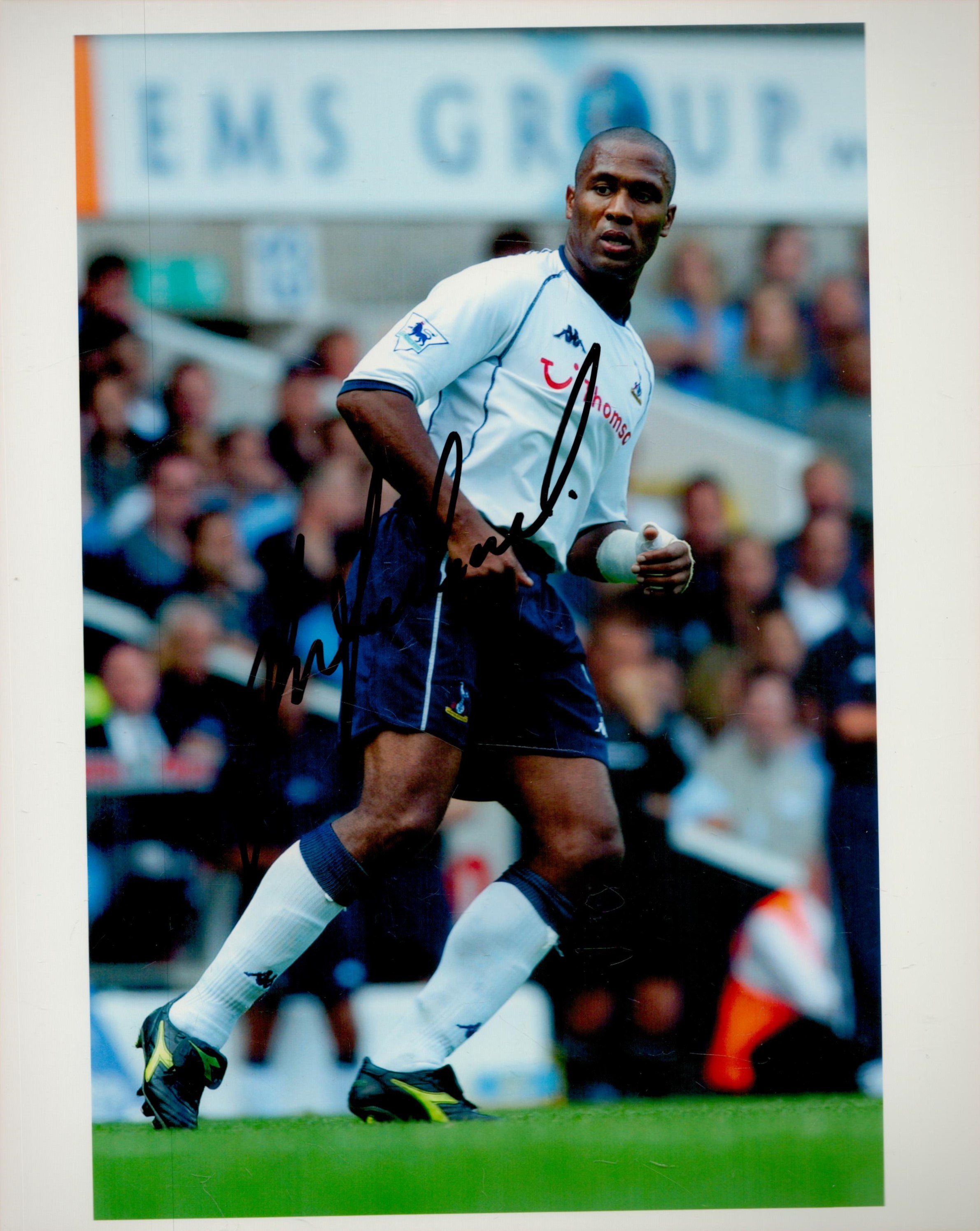 Former Spurs Star Les Ferdinand Signed 10x8 inch Colour Spurs FC Photo. Good condition. All