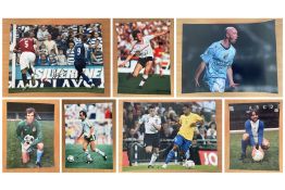 Football Collection of Seven Signed 16 x 12 inch Colour Photos. Signatures include Nicky Shorey, Bob