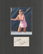 Tracy Austin 14x11 overall size mounted signature piece. Austin (born December 12, 1962) is an