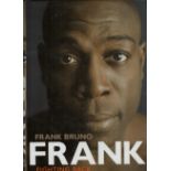 Frank Bruno signed hardback book titled Frank Fighting Back signature on the inside title page. Good