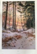 Joseph Farquharson 33x22 Colour Print Titled 'Afterglow' . Good Condition. All autographs come