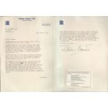 Nicholas Bennett MP House of Commons ALS dated 30th November 1988. Good Condition. All autographs