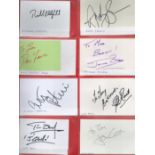 Autograph Collection of 14 Signatories on Various Items, Mainly Autograph Cards. Signatures