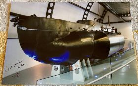 WW2 Tirpitz X-Craft attack veteran John Lorimer DSO signed 10 x 8 inch colour submarine photo.
