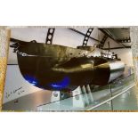 WW2 Tirpitz X-Craft attack veteran John Lorimer DSO signed 10 x 8 inch colour submarine photo.