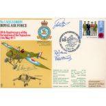 Great War Victoria Cross winner Air Cdre Fred West VC signed 3 sqn RAF cover. Rare variety also