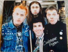 Young Ones Christopher Ryan signed 10 x 8 inch colour photo of the 4 main cast members. Good