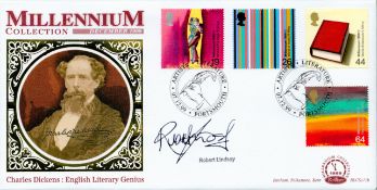 Robert Lindsay signed Benham Millennium Collection FDC Charles Dickens English Literary Genius