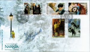 Anna Popplewell signed Narnia The Lion the Witch and the Wardrobe Buckingham FDC Double Pm