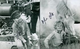 Oliver collection of four signed 10 x 8 inch photos, all scenes from the TV classic. . Good