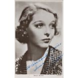 Sally Blane Signed 5x3 vintage black and white photo. Good Condition. All autographs come with a