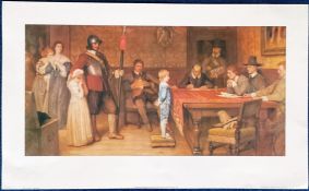 William Frederick Yeames coloured print titled 'When Did You Last See Your Father'. Approx 17 x