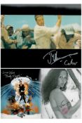 James Bond collection signed 3 photos. Lana Wood, Actress Vanya signed 10x 8 inch b/w photo with